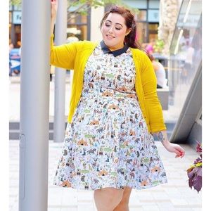 Eshakti Custom Circus Print Dress w/ Pockets